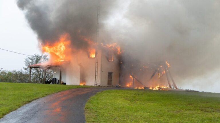 Dunnellon house fire caused by lightning strike (3 27 24) photo by MCFR 1