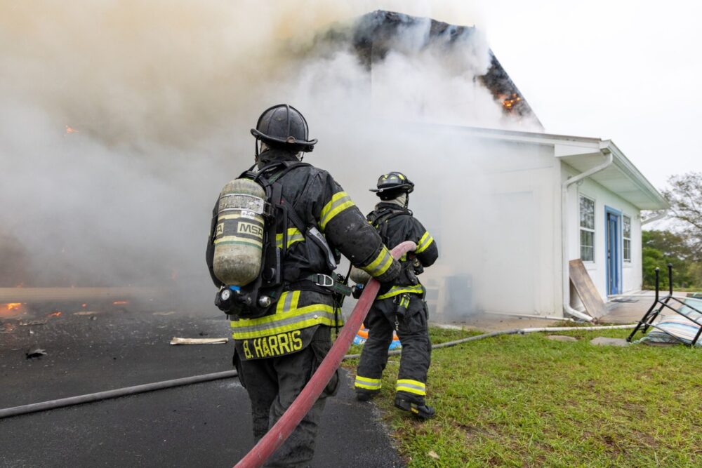 Dunnellon house fire caused by lightning strike (3 27 24) photo by MCFR 7