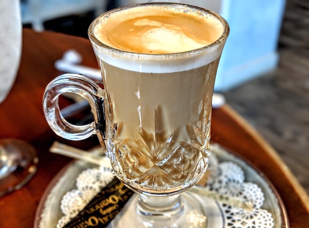 Hazelnut Latte is one of the many types of coffees offered at Ivy on the Square