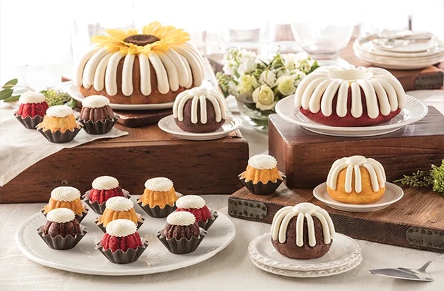 Nothing Bundt Cakes will serve up bundts, bundtlets, and bundtinis.