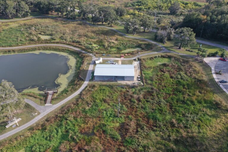 Some trail entrances and exhibits located near the pavilion are closed due to the construction (Photo: Ocala Wetland Recharge Park)