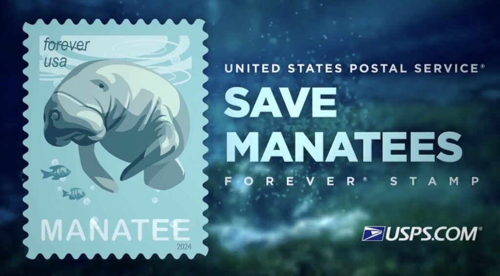 Save Manatees Forever Stamp