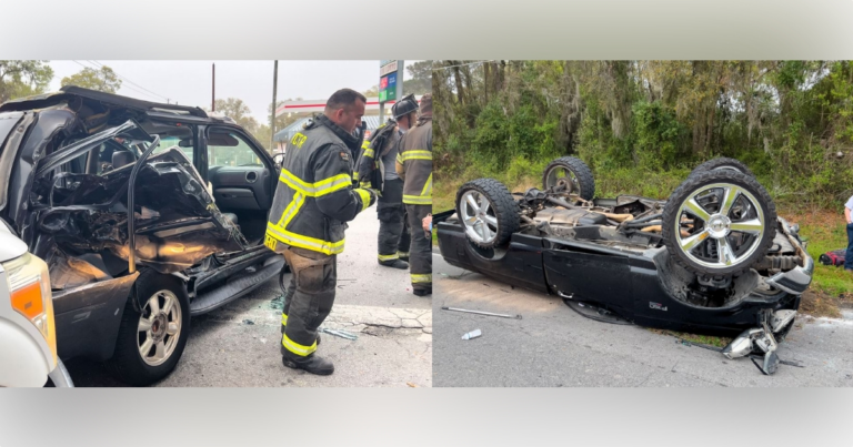 3 injured including child in rollover crash at Ocala intersection