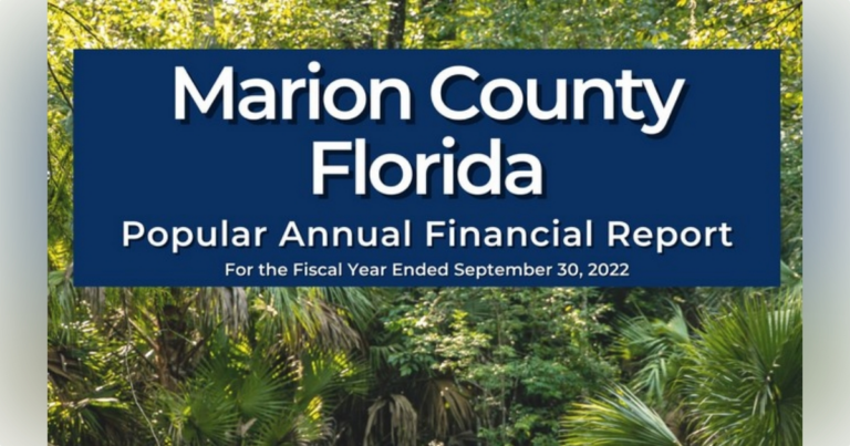 How are your tax dollars being spent Marion County releases inaugural Popular Annual Financial Report